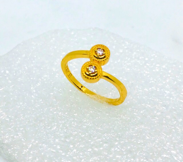 Cincin wanita //cincin permata // cincin lapis emas // perhiasan fasion //cincin