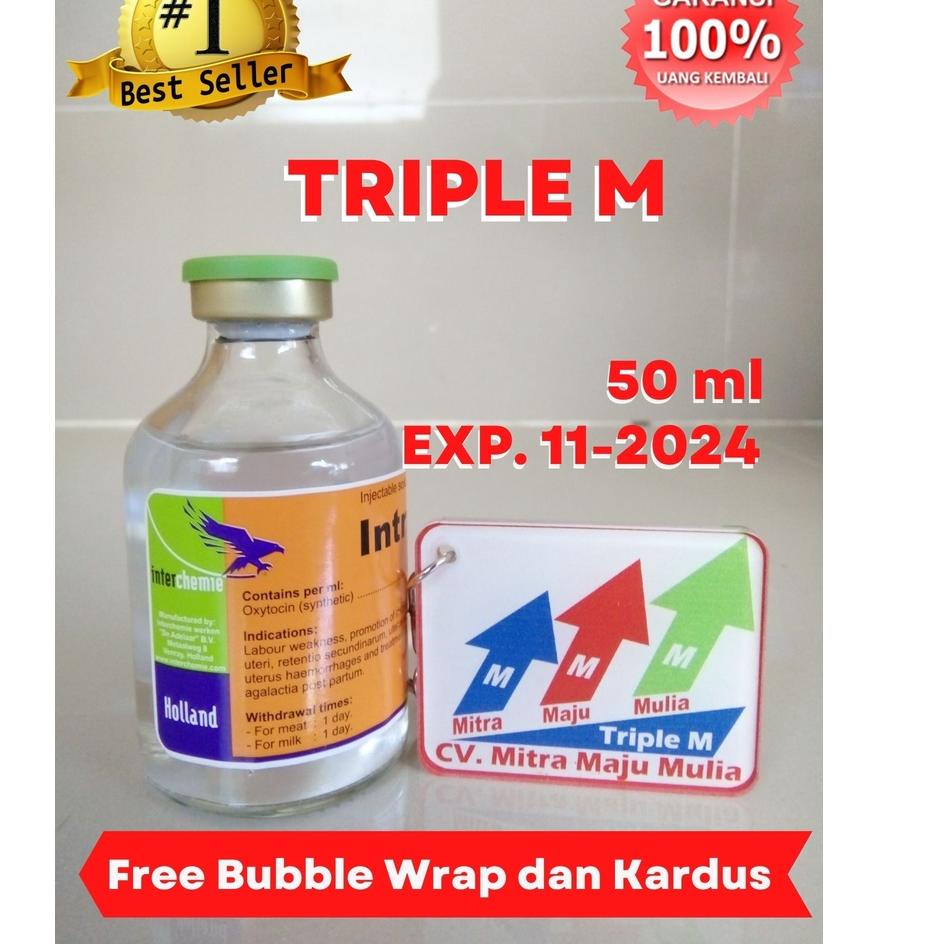 Berkualitas INTRACIN 10S 50 ml Pengganti Oxytocin 10 Hormon Perangsang Kontraksi Uterus Kelenjar Sus