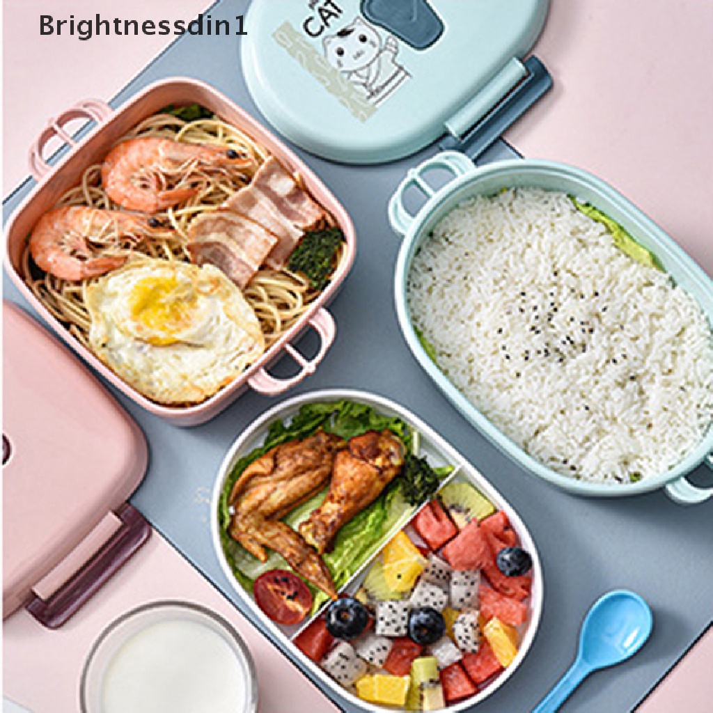 Kotak Makan Siang Bento Portable 1 In 1 Dengan Kompartemen Untuk Piknik