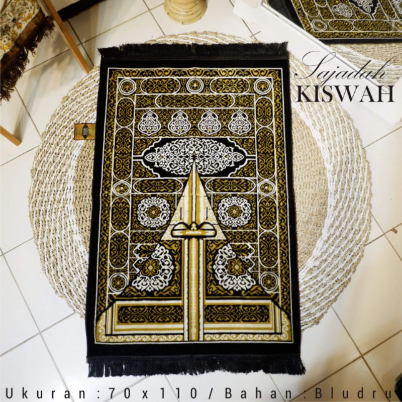 SAJADAH TURKI KISWAH EKSKLUSIF MOTIF LENGKAP MURAH UKURAN 70×110cm