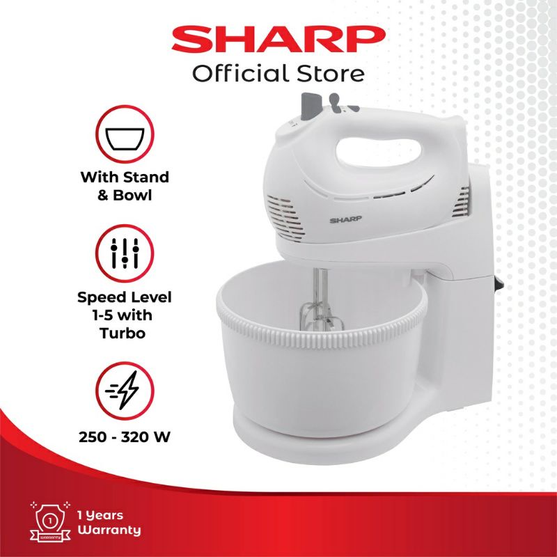 SHARP STAND MIXER EM-S53 WH