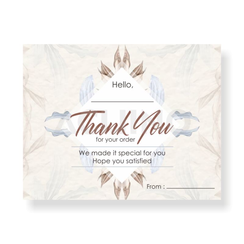 

Kertas Ucapan Thank You Card Estetik Blue Bloom - Tersedia Dalam Bentuk Buku/Kartu