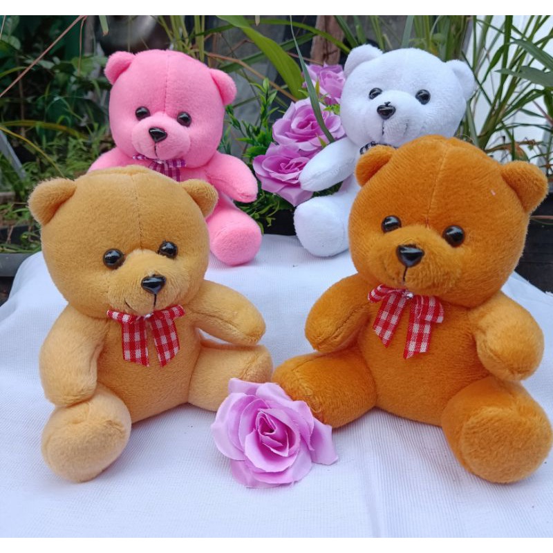 BONEKA BERUANG BUKET WISUDA HAMPERS+- 17CM/ TEDDY BEAR PINK/COKLAT/CREAM
