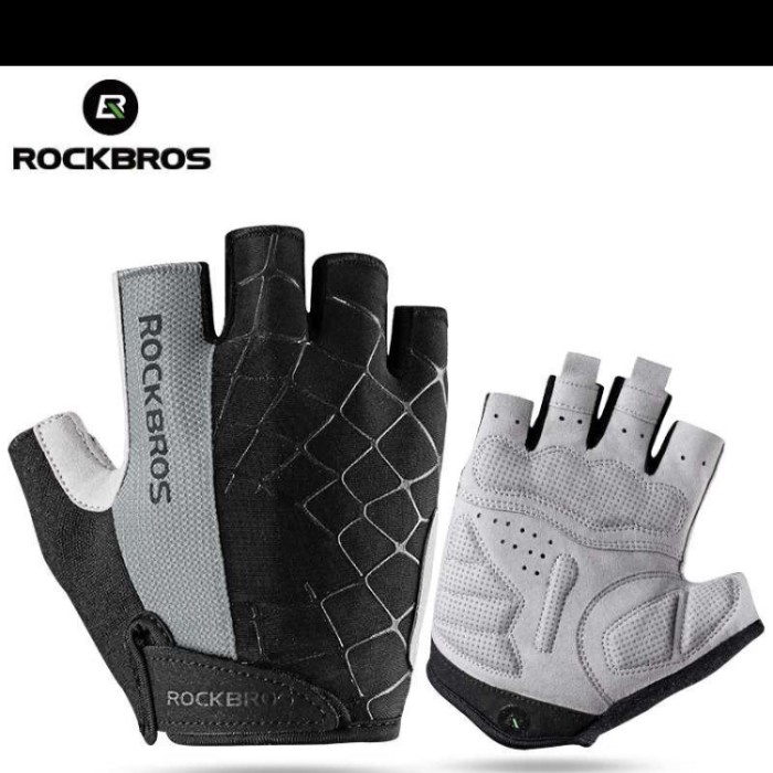 ROCKBROS sarung tangan half finger anti skid S-109