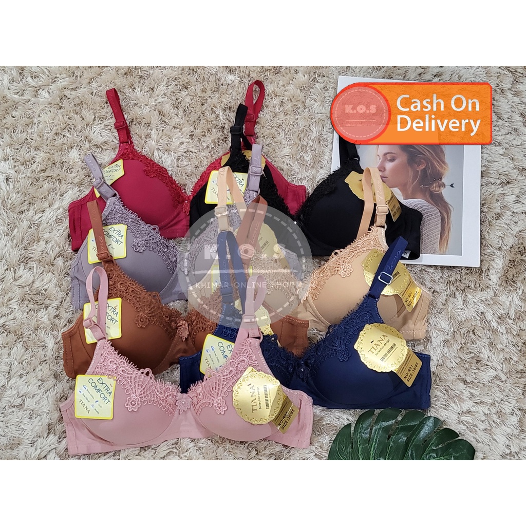 Bra Bh R01 kombinasi renda tanpa kawat size 34-40