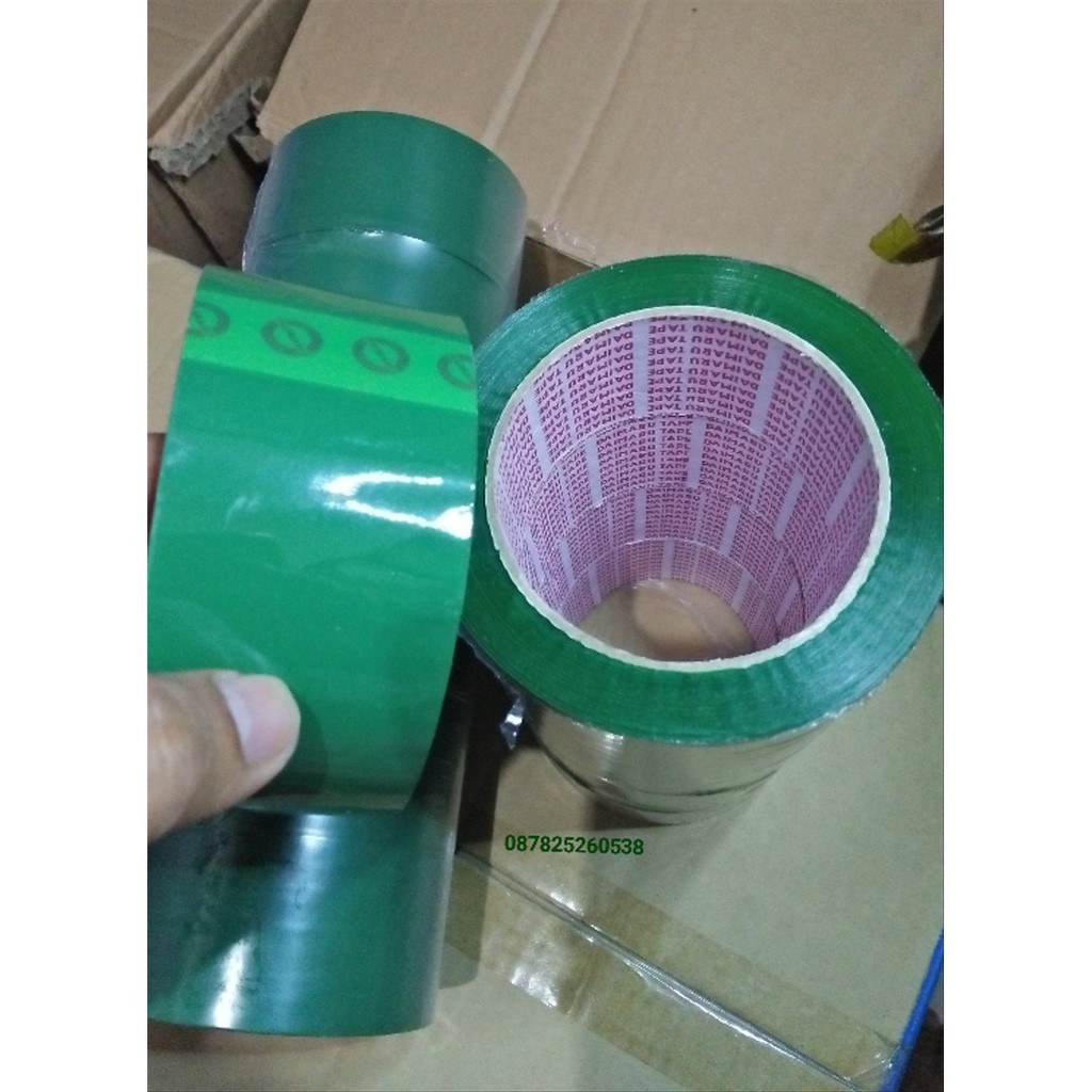 

Langsung Order Lakban plastik warna hijau Daimaru asli panjang 100M solatip isolasi Diskon