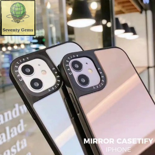CASETIFY Mirror Case iPhone Casing Kaca Cermin Casetify Miror Cover Premium