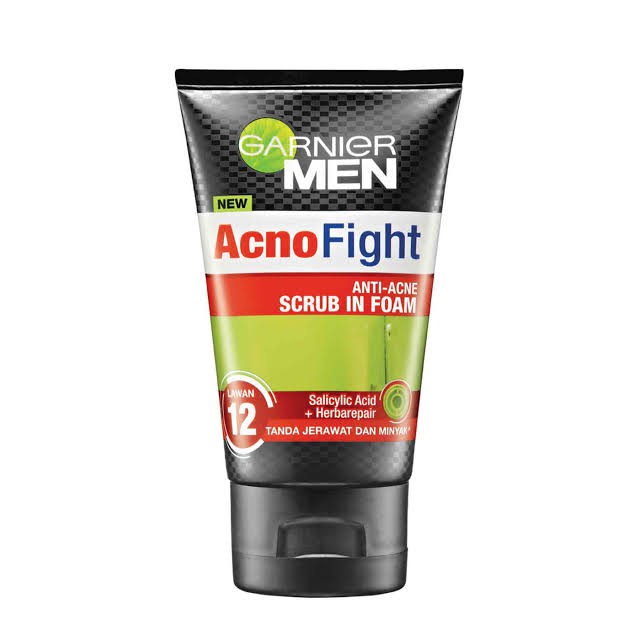 GARNIER Men Acno Fight Anti-Acne Scrub in Foam 100ml