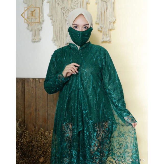 IndahKebaya | SET KEBAYA BUSUI SANGHAI TERMURAH / KEBAYA PESTA / AKAD NIKAH / SET ROK PLISKET JUMBO