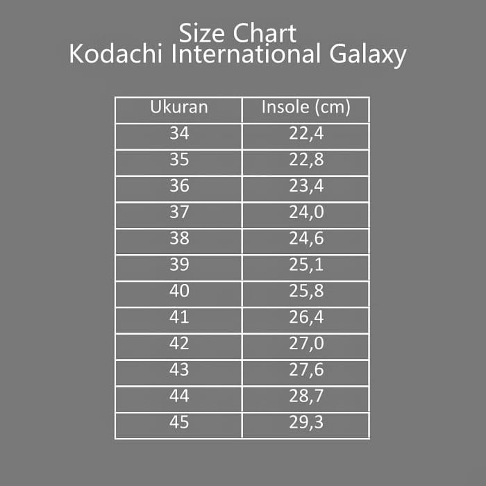 Kodachi Galaxy International Hitam Putih (Black White)