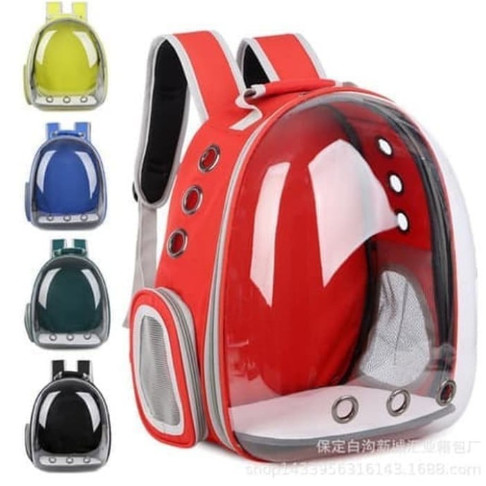 TAS ASTRONOT KUCING ANJING TRANSPARAN TAS RANSEL PETS BAGPACK