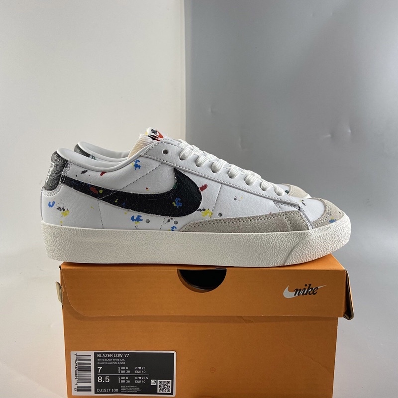 blazer low 77 paint splatter