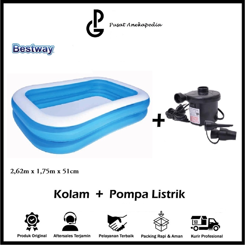 54006 Bestway Kolam Renang Anak Besar - Kolam Anak Mandi Bola - Bestway 54006