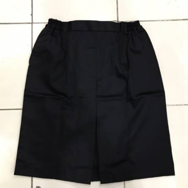ROK SPAN PENDEK KAIN warna Hitam / Putih bahan Drill High Quality