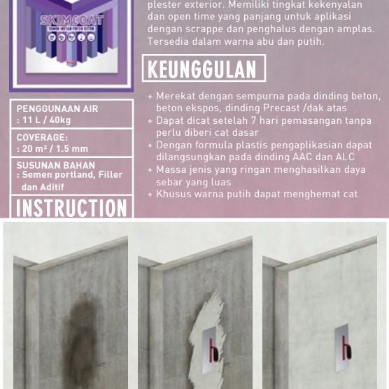 DUNIA MORTAR (Ecer) Skimcoat Acian Beton Expose DM209 Semen Dinding