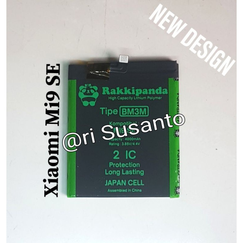 Baterai batre battery Rakkipanda BM3M for Xiaomi Mi9 SE Mi 9 SE Mi 9SE Double Power 4000mAh original