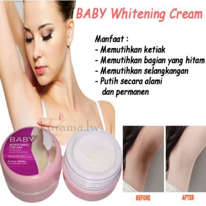 [COD] Baby Whitening Cream Pemutih Ketiak dan daerah sensitif