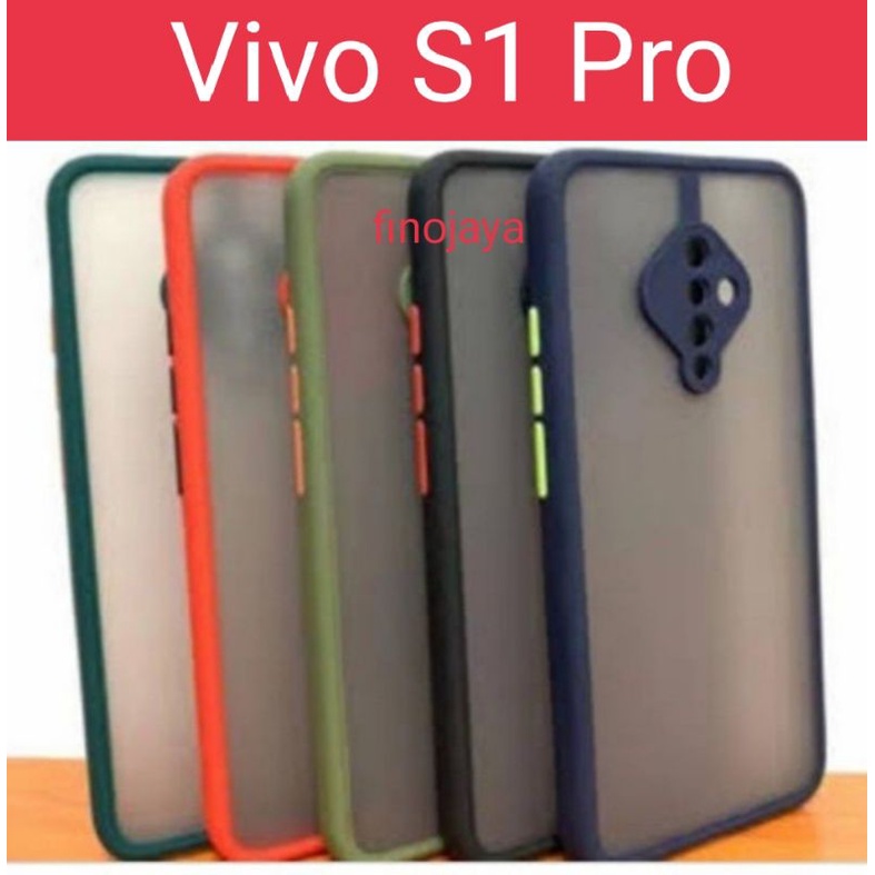 Case Aero My choice Vivo S1 Pro Silikon Dove Pelindung Camera
