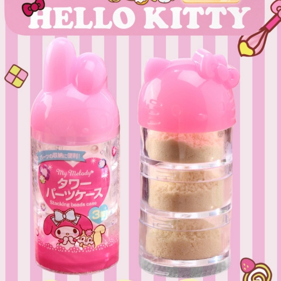 My Melody Hello kitty travel cream container stackable cream pot