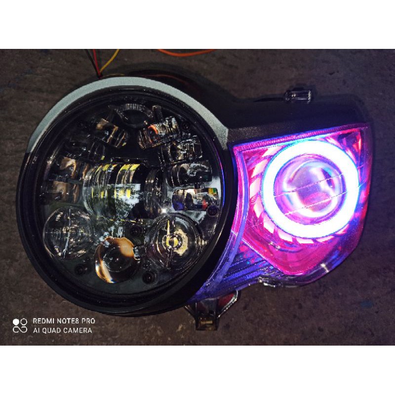 lampu tiger pece set daymaker 16 LED dan lampu projie lampu tiger revo pece set lampu daymaker