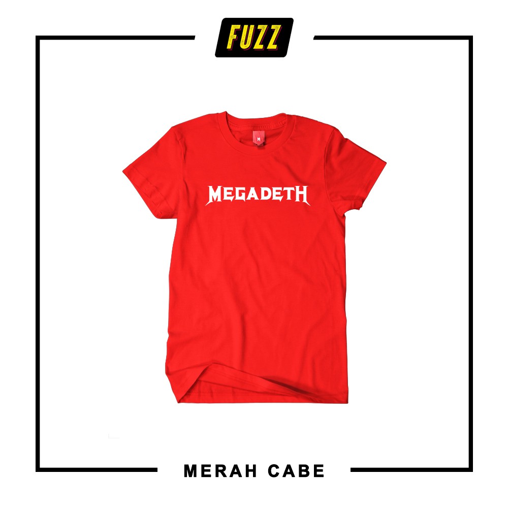 Kaos Band Megadeth Baju T-shirt Distro Musik Metal Rock Mega Deth Unisex Pria Wanita Murah