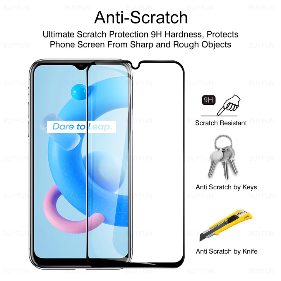 PROMO Tempered Glass REALME C21Y Full Layar Screen Guard Protector Antigores Kaca