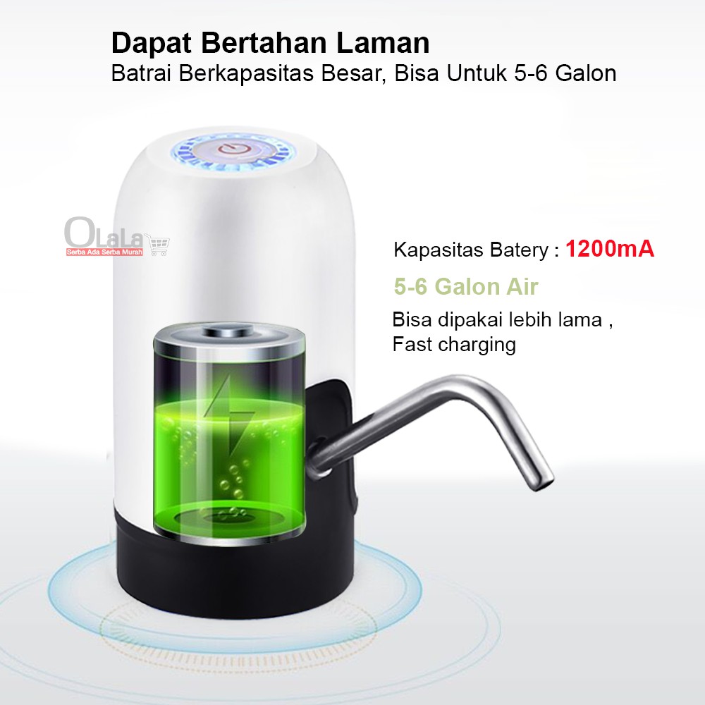 Pompa Galon Elektrik Recharge Dispenser Air Galon Charge DISPENSER USB BARU