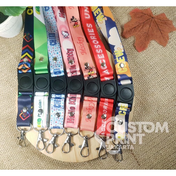

Trendi Lanyard Gantungan Kalung Id Card Custom Print Satuan Souvenir Hot Sale