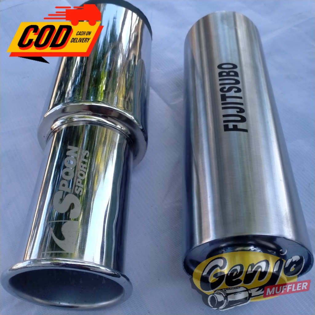 TERMURAH Knalpot Mobil spoon +resonator Knalpot Mobil Spoon Muffler Agya Ayla Sigra Xpander Yaris Ci