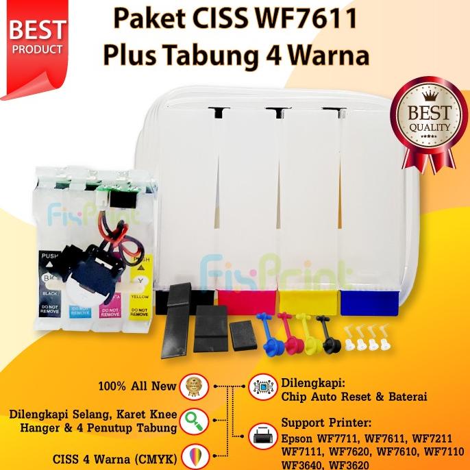 CISS Infus Epson T188 WF7611 WF-7611 WF-7110 WF-7711 Plus Tabung Modif