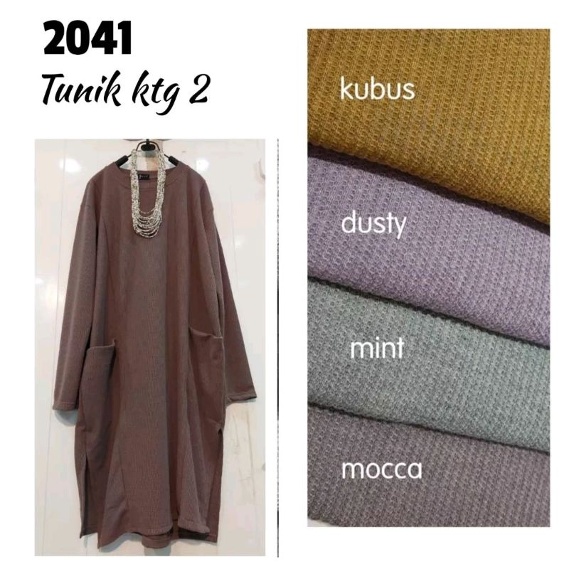 TUNIK UNIQLO DOUBLE RIB