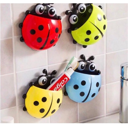 H222 Tempat Odol &amp; Sikat Gigi Ladybug / Kumbang