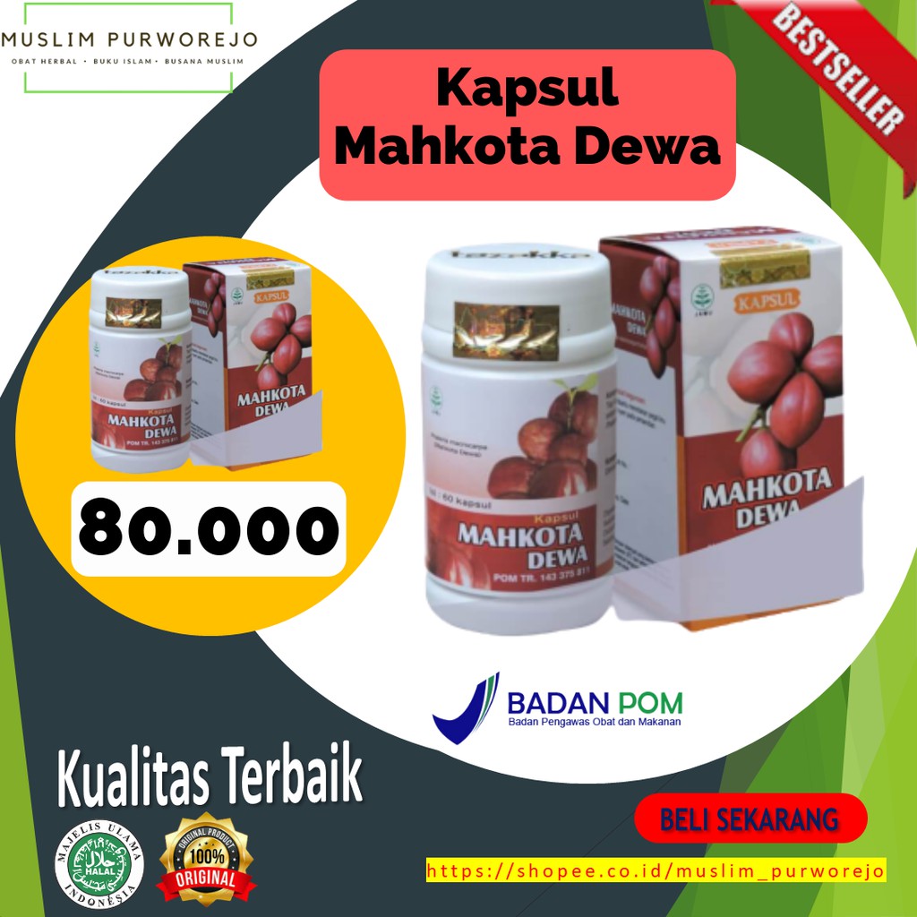 

Kapsul Ekstrak Mahkota Dewa Tazzaka- Obat Nyeri Sendi & Pegal Iinu Termurah