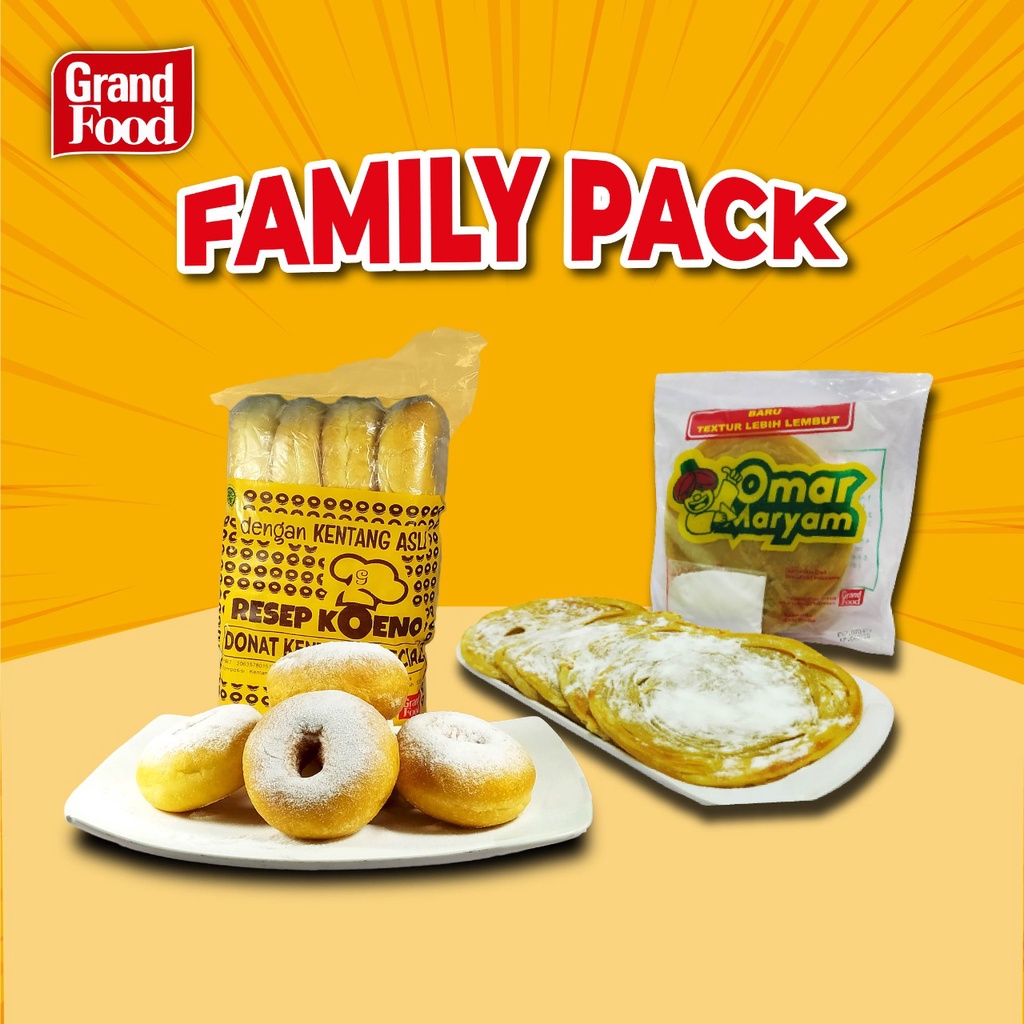 [PRODUK FAVORITE] FAMILY PACK DONAT RESEP KOENO + MARYAM ORI