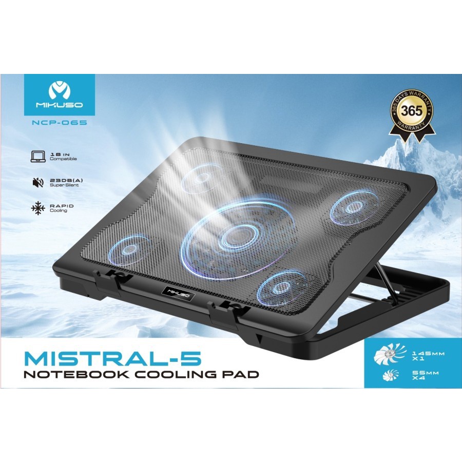 Cooling Pad Mikuso NCP-065 Mistral-5 Notebook