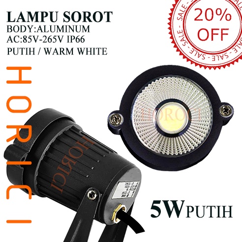 COB 5W Lampu Sorot Taman 5Watt Garden Light