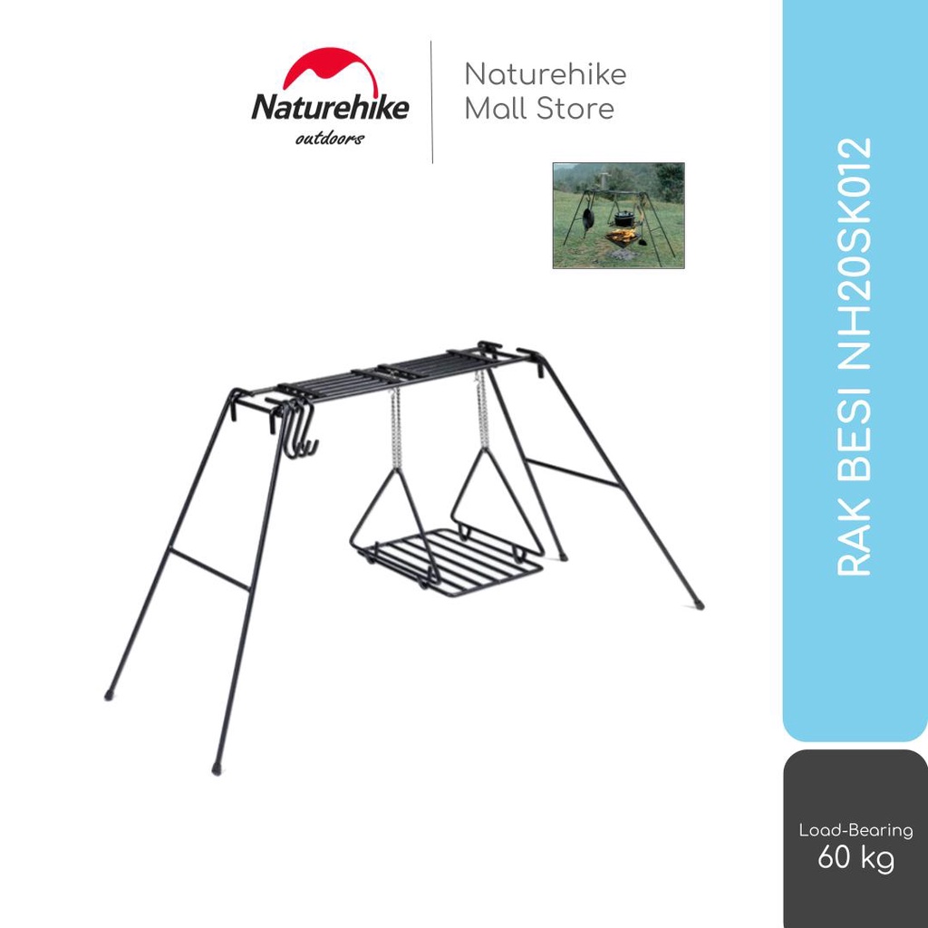 RAK BESI NATUREHIKE NH20SK012 GANTUNGAN ALAT MASAK PORTABLE BBQ