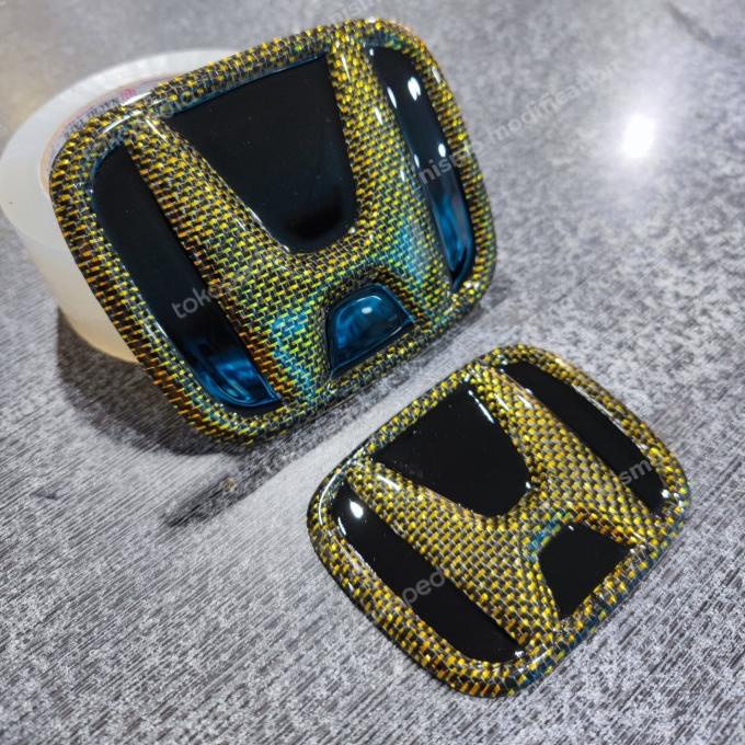 emblem Honda carbon 3d Honda jazz gk5 dry carbon MURAH