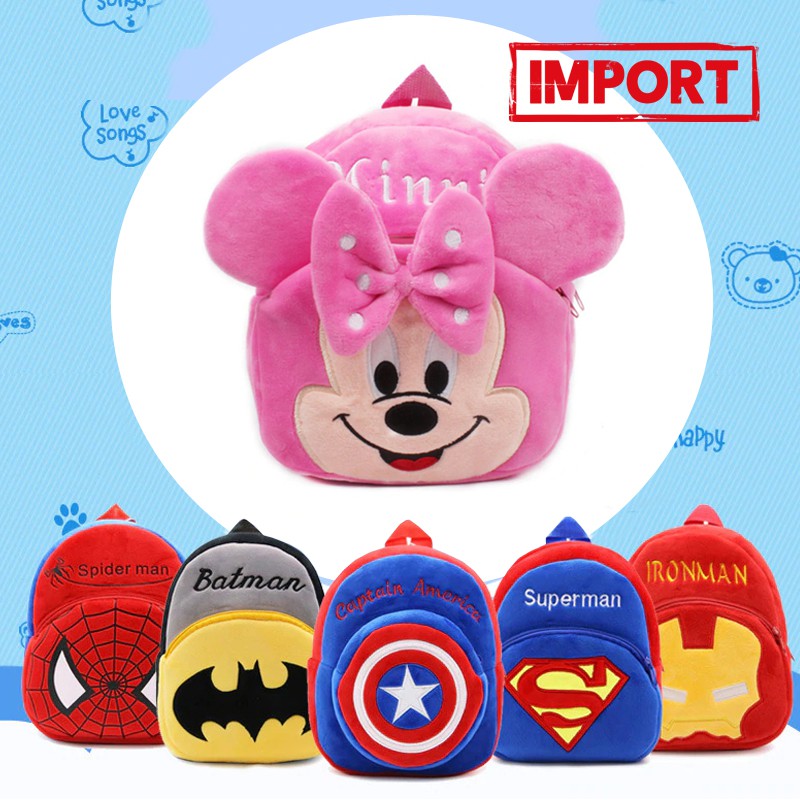 laciola tas ransel anak paud tk sd cowo cewe karakter