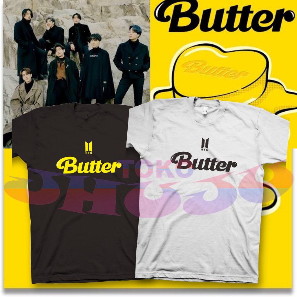 Baju T shirt BTS New Single BUTTER // baju kaos bts jungkook taehyung style