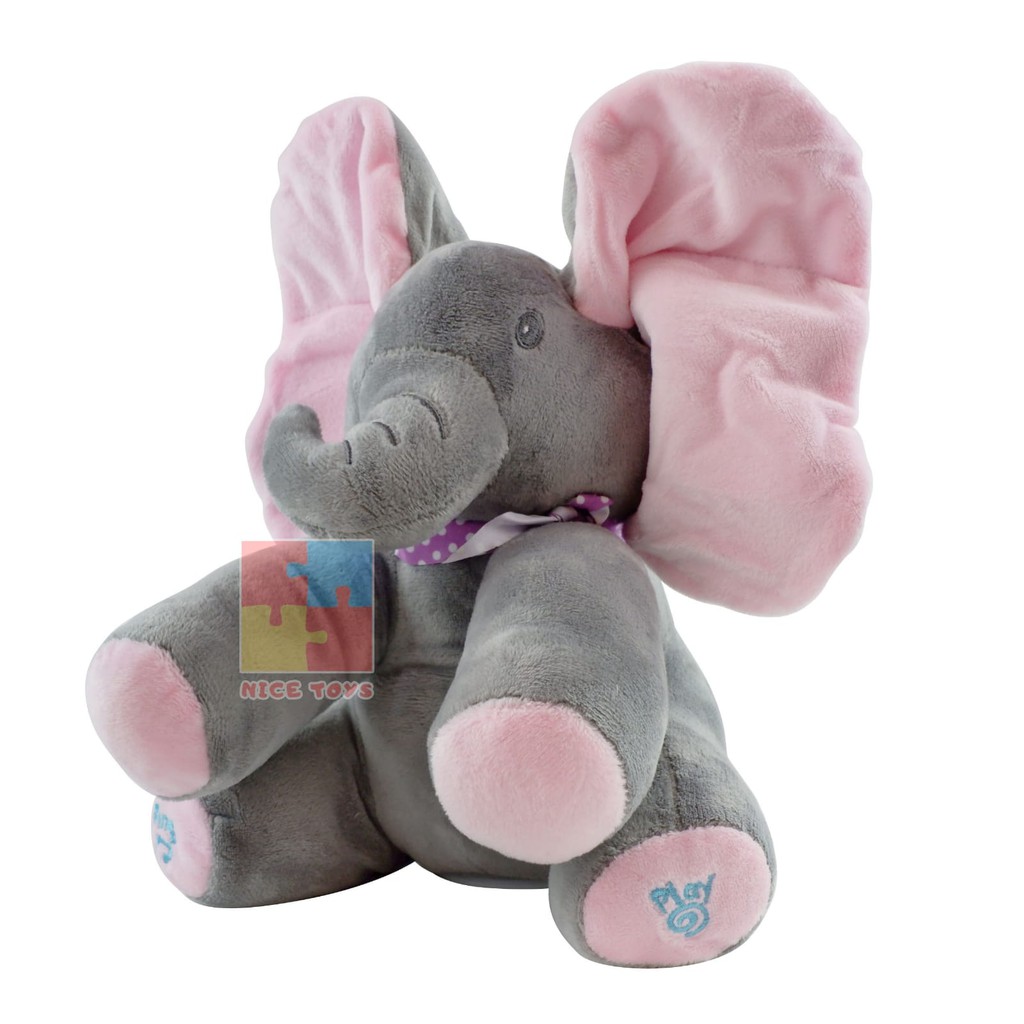 Boneka Peek a Boo Elephant Doll Sing And Move Cilukba Boneka Gajah Bernyanyi dan Bergerak Cilukba Boneka Gajah Boneka Lucu Boneka Bersuara Boneka Bayi Boneka Anak