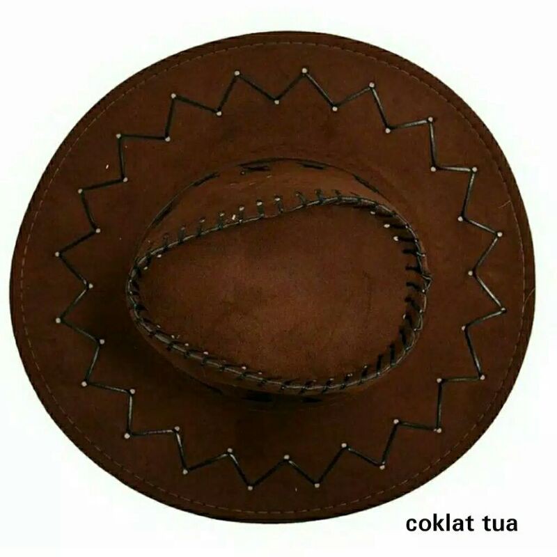 Topi Fedora Cowboy Dewasa Import