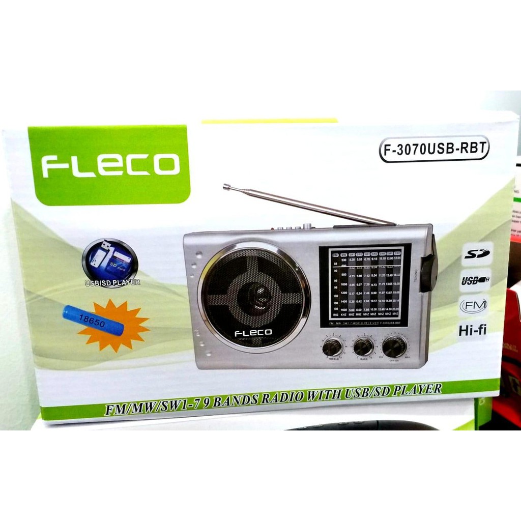 FLECO Radio bluetooth speaker Fleco F-3070USB-RBT
