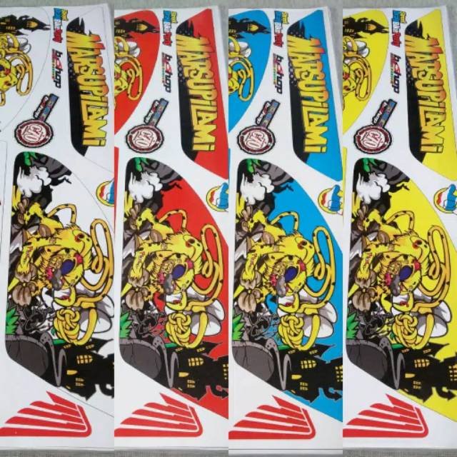 BISA COD (TERLENGKAP) -Striping Motor Variasi Honda C70- Pitung Marsupilami