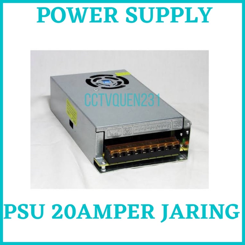 POWER SUPPLY 20 AMPER JARING BUAT CCTV