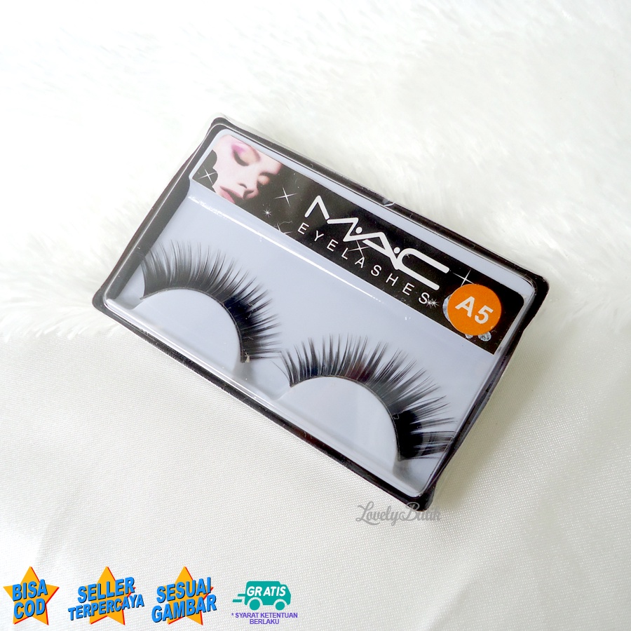 Lovelybutik - Bulu Mata Palsu Natural Lentik Tebal Eyelashes Lentik dan Lembut