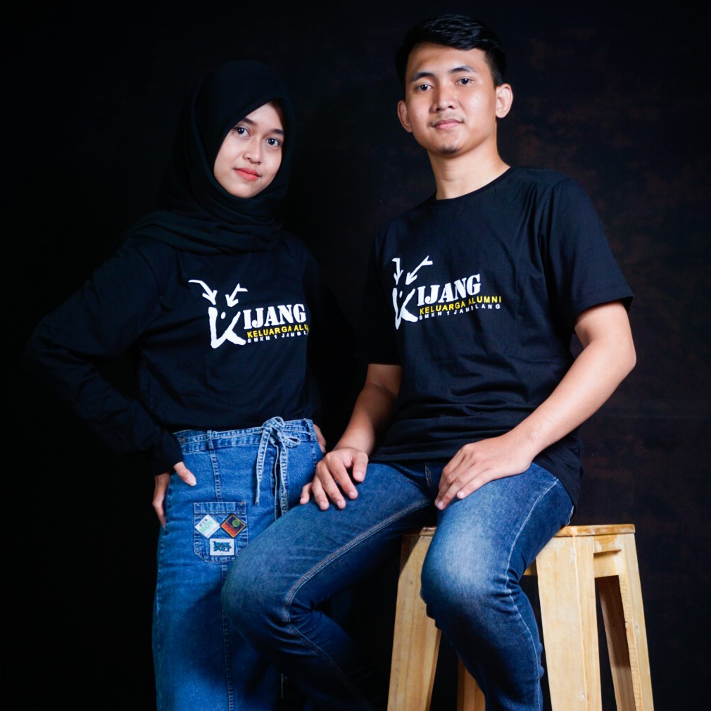 KAOS KIJANG HITAM / Baju / T-shirt Keluarga Alumni SMKN 1 Jamblang Cirebon Jawa Barat