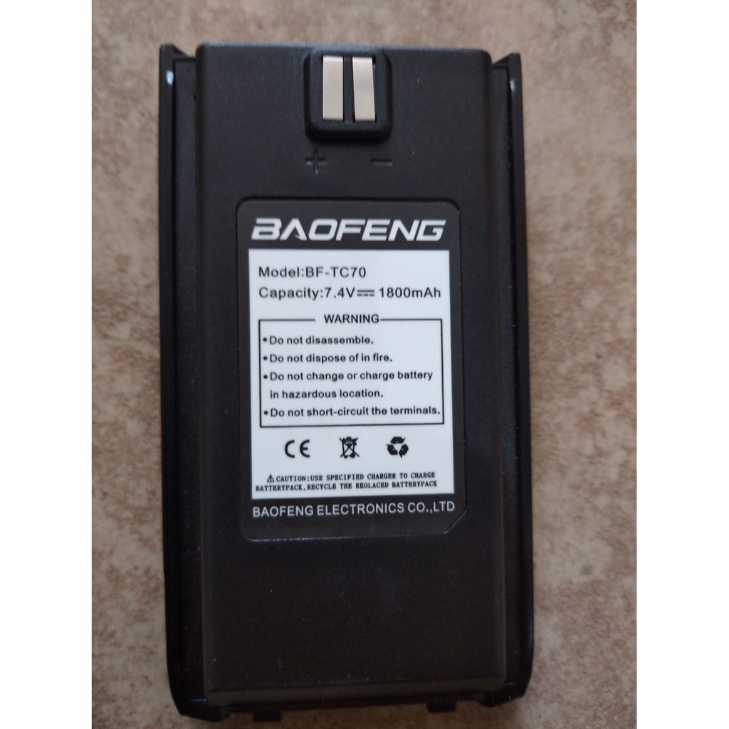 Batre Baofeng TC70 Original 1800 mAh - Battery A58S ORIGINAL 2800 mAh