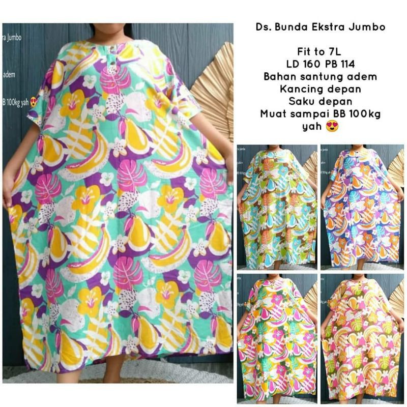 Diskondaster jumbo LD 160 /daster kekinian/daster rayon