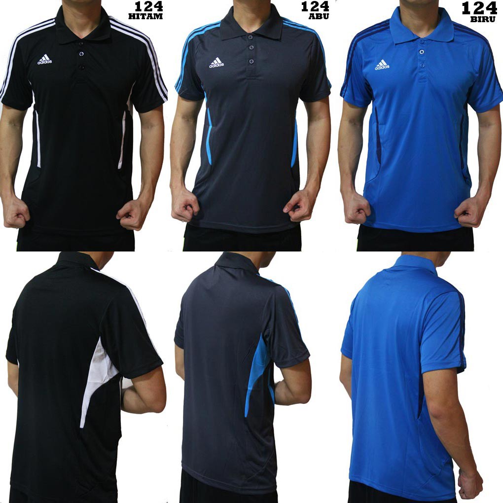 POLO ADIDAS  124 BAJU  OLAHRAGA  PRIA  Shopee Indonesia